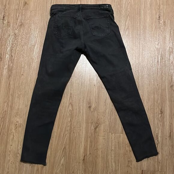 Adriano Goldschmied The Legging Ankle-Super skinny Ankle Grey Denim 28R fray hem - Picture 7 of 7
